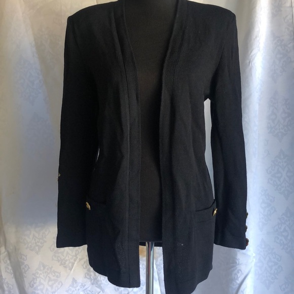 St. John’s Collection padded shoulder cardigan - Picture 3 of 4